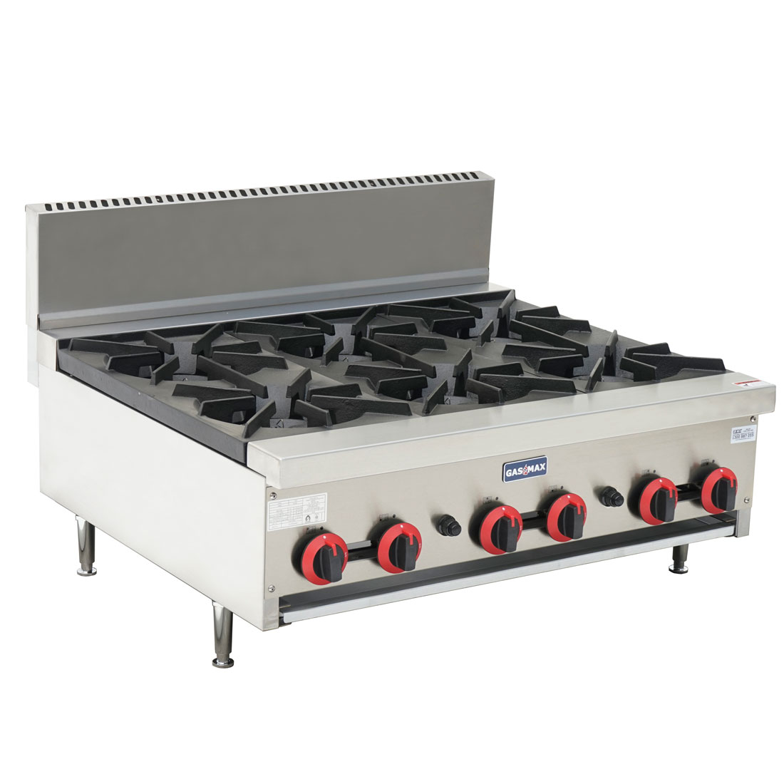 Gas Cook top 6 burner with Flame Failure - RB-6E - The Chef's SuperStore