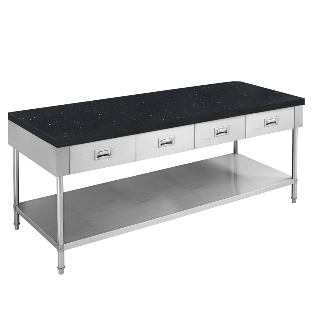 SWBD-6-1800-S Stone Top Work Bench with Drawers and Undershelf – 600mm ...